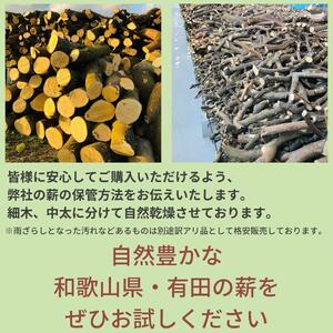 薪 キャンプ用 有田 雑木の 薪10kg(中太のみ)