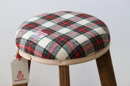 ハイスツール 【イタリアンチェック】HARRIS TWEED(ハリスツイード)家具