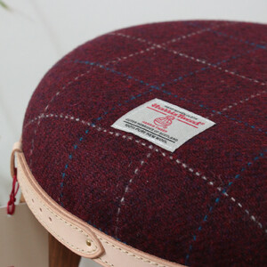 ハイスツール 【ボルドー】HARRIS TWEED（ハリスツイード）