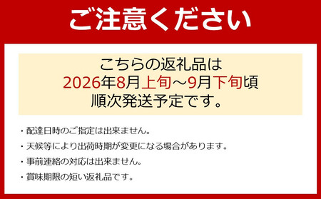 ［先行予約］種なし巨峰と旬の梨　約２kg［2026年8月上旬以降順次発送］