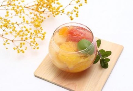 ジュレ仕立てのコンポートセット