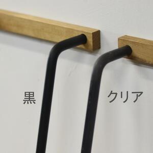 アイアン壁掛けシェルフ　アイアン部分：艶消しクリア　ラダー（階段型）ナチュラルアンティークスタイル