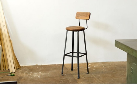 アンティーク風インダストリアルアイアンカウンターチェア(SEAT300