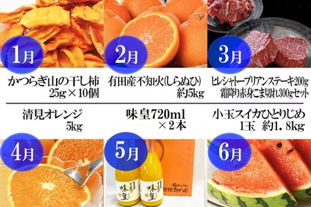 〈毎月定期便〉人気の海幸山幸食べ比べ セットA 【定期便全12回】【魚鶴厳選】◆