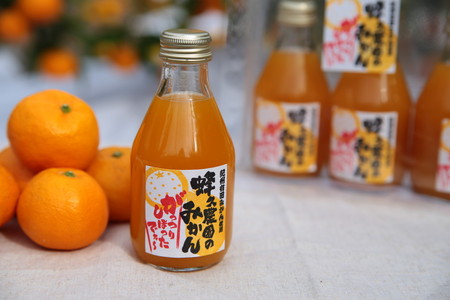 田村みかん蜂久農園のみかんがっつりしぼったでぇ　みかんジュース(180ml×12本)≪果実 飲料 100% ビタミン ストレート 贈答 ギフト 有田産 ≫