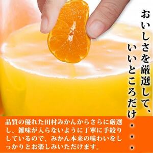 果汁100%　田村そだちみかんジュース　970ml×3本【1216833】