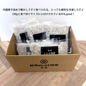 冷凍釜揚げしらす500g(100g×5袋)【配送不可地域:離島】【1296362】