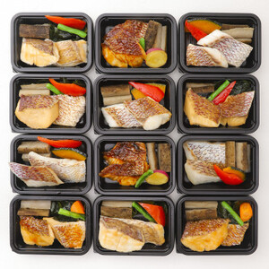 レンジで簡単!近大生まれマダイ惣菜詰合せ/12食(冷凍)【配送不可地域：離島】【1422866】