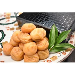 高級南高梅うす塩・しそ漬梅計800g入 紀州塗箱 網代模様仕上【1465438】