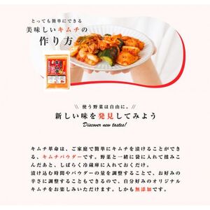おうちで本格キムチ革命 3セット　キムチの素　漬物(日高町)【1481720】