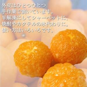 旬の美味しさそのままみかん!外皮をむいたまるごと冷凍みかん　4kg(800g×5袋セット)【配送不可地域：離島】【1521258】