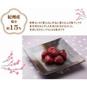 紀州南高梅しそ塩分約15%(500g)【1593618】