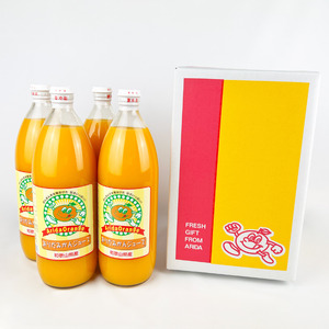 100%温州みかんジュース 970ml×4本セット和歌山有田産【tss004A】