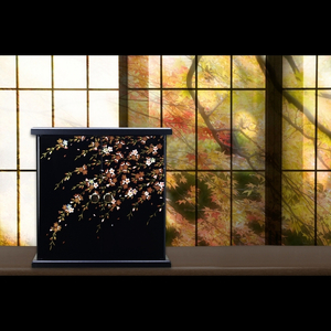 タツクラフト 紀州塗り ミニ仏壇 雅 小 しだれ桜 【Tk166】【ttcf038】