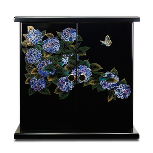 タツクラフト 紀州塗り ミニ仏壇 雅 小 紫陽花 【Tk167】【ttcf039】