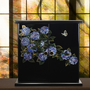 タツクラフト 紀州塗り ミニ仏壇 雅 小 紫陽花 【Tk167】【ttcf039】