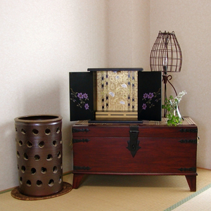 タツクラフト 紀州塗り ミニ仏壇+置き台 セット 鉄仙 大 【Tk247】【ttcf067】