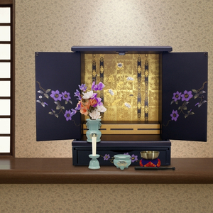 タツクラフト 紀州塗り ミニ仏壇+置き台 セット 鉄仙 大 【Tk247】【ttcf067】