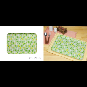 友禅染和紙トレー L 39cm 2枚セット サマー リーフ グリーン タツクラフト 【Tk272】【ttcf084】