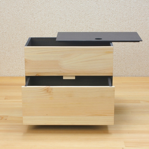 タツクラフト ひのき張り マスク収納ボックス 2段 【Tk273】【ttcf085】