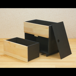 タツクラフト ひのき張り マスク収納ボックス 2段 【Tk273】【ttcf085】