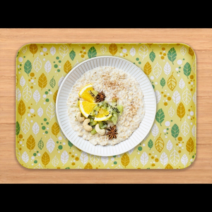 友禅染和紙トレー M 33cm 2枚セット オータムリーフ イエロー タツクラフト 【Tk274】【ttcf086】