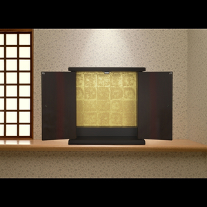 タツクラフト 紀州塗り ミニ仏壇 小 黒柿 木目 【Tk282】【ttcf092】