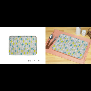 友禅染和紙トレー M 33cm ２枚セット ウインターリーフ グレー タツクラフト 【Tk287】【ttcf097】