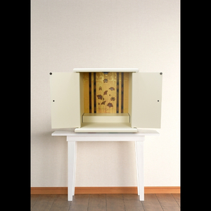 タツクラフト 紀州塗り ミニ仏壇 小 白練 【Tk291】【ttcf101】