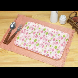 友禅染和紙 トレー M 33cm 2枚セット スプリング リーフ ピンク タツクラフト 【Tk294】【ttcf104】