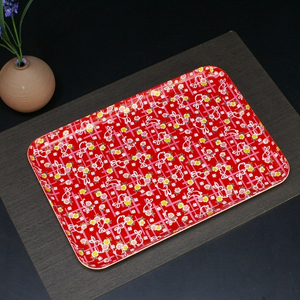 タツクラフト 友禅和紙トレー M 33cm 2枚セット 小花 舞うさぎ 【Tk308】【ttcf117】