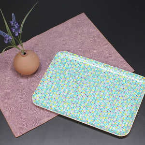 タツクラフト 友禅和紙トレー M 33cm 2枚セット 桜 金平糖 水色 【Tk309】【ttcf118】