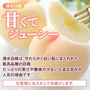 桃 和歌山県産 清水白桃 5～8玉入り 秀品※2026年7月中旬～発送【mtgn065A】