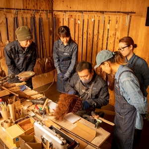 国産棕櫚箒　５玉【fkms002】