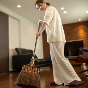 国産棕櫚箒　５玉【fkms002】