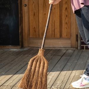 国産シダ箒　５玉【fkms003】