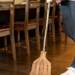 国産シダ箒　５玉【fkms003】