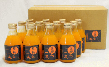 【無添加】 田村 みかん の新鮮100％ ジュース 「至極の一滴」180ml×12本入り / 飲料 ドリンク ※2026年3月上旬頃より順次発送予定 【tec936A】