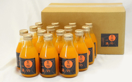 【無添加】 田村 みかん の新鮮100％ ジュース 「至極の一滴」180ml×15本入り / 飲料 ドリンク ※2026年3月上旬頃より順次発送予定 【tec935A】