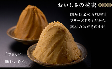 味噌汁  国産具材の赤白お味噌汁（フリーズドライ）30食 [AJ4]