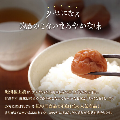 つぶれ梅 2種セット 極上漬＆はちみつ梅 300g×2 ［Kn13］