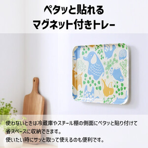 TATSU-CRAFT マグネットトレー SS 21.5cm どうぶつ すべり止め付き ［Tk1054］
