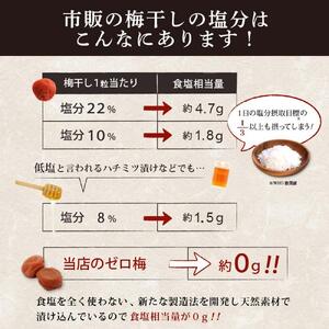 塩ぬき屋 ゼロ梅 (甘酸っぱい味) 200g ×2パック食塩不使用 mdcom001B