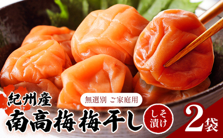 紀州南高梅 梅干し 2袋 ご家庭用 無選別《3-7営業日以内に発送予定(土日祝日除く)》|梅梅梅梅