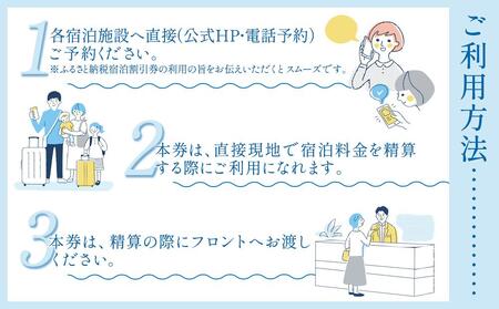 白浜温泉旅館協同組合加盟施設 共通宿泊割引券 6000円相当