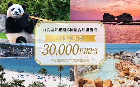 白浜温泉旅館協同組合加盟施設 共通宿泊割引券 30000円相当