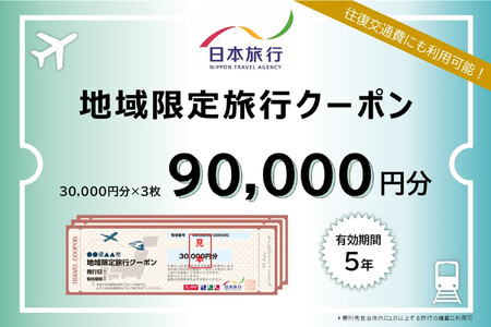 和歌山県白浜町　日本旅行　地域限定旅行クーポン90,000円分