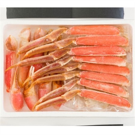 生冷凍　カット済　ずわい蟹セット(ビードロカット)　計約1.2kg【03058a】【配送不可地域：離島】【1682937】
