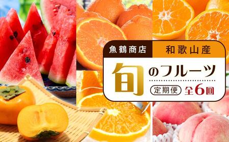 【2・4・6・8・10・12月 偶数月発送 全6回】和歌山産 旬のフルーツ お楽しみ 定期便 【魚鶴商店】