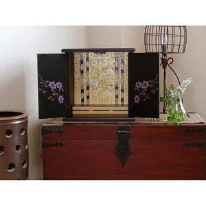 タツクラフト 紀州塗り ミニ仏壇 小 鉄仙 【Tk239】